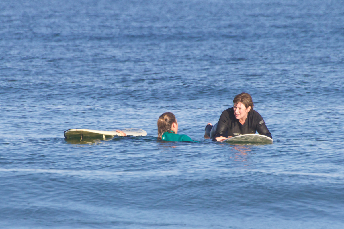 In and out of the water, we provide one-on-one hands on instruction to make sure everyone has a good time.