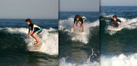 Learning to surf, example of a good Pop Up